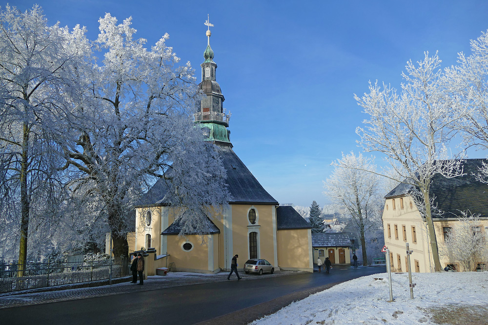 Die berühmte Seiffener Kirche